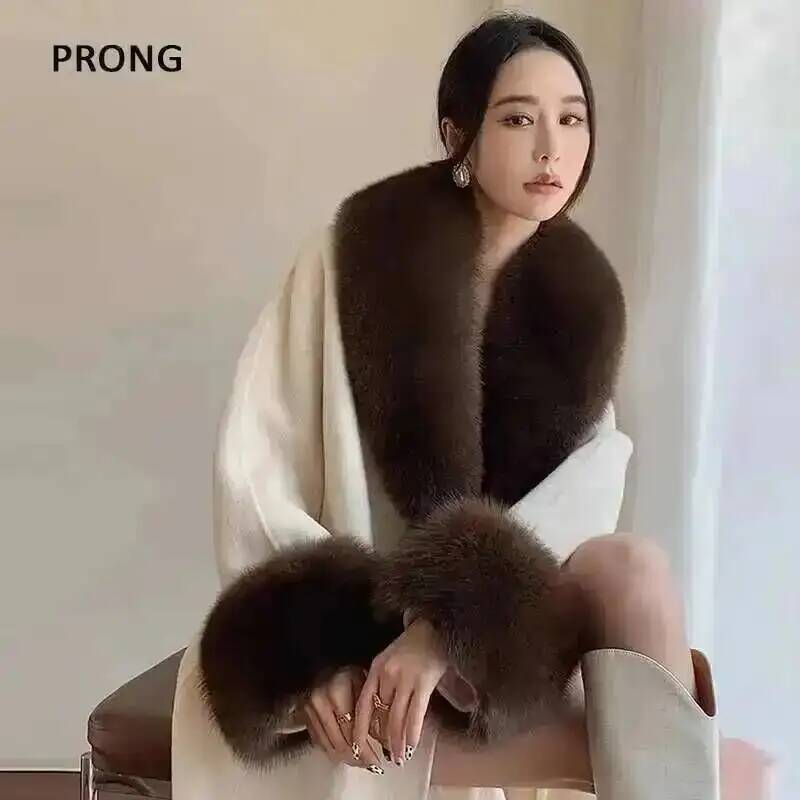 100% gerçek tilki kürk yaka kı - Winter Clothing Pk incelemesi ve fiyatı